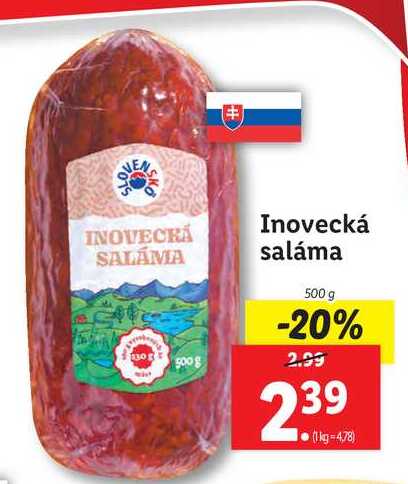 ARCHIV Tesco Čingovská saláma 100 g v akcii platné do 1 2 2022