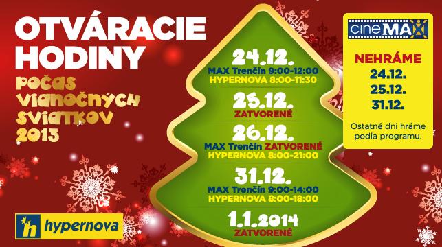 Vianočná otváracia doba