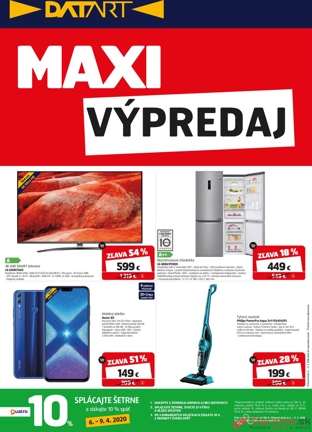 Leták DATART - DATART od 6.4. do 12.4.2020 - strana 1 Leták DATART - DATART od 6.4. do 12.4.2020 - strana 1