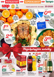 leták COOP Jednota Slovensko