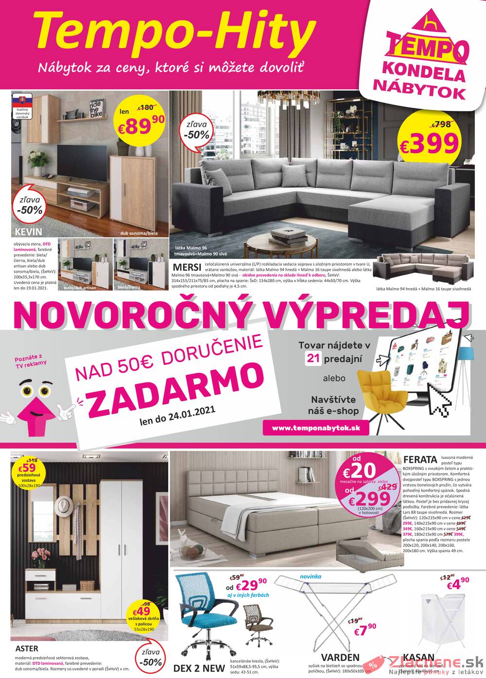 Leták Tempo Kondela Nábytok - Tempo Kondela Nábytok od 12.1. do 12.2.2021 - strana 1 Leták Tempo Kondela Nábytok - Tempo Kondela Nábytok od 12.1. do 12.2.2021 - strana 1
