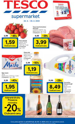 Leták Tesco supermarkety od 24.4. do 30.4.2024
