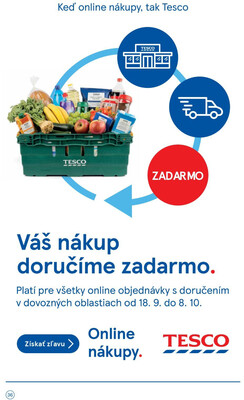 Tesco malé hypermarkety od 18.9. do 24.9.2024