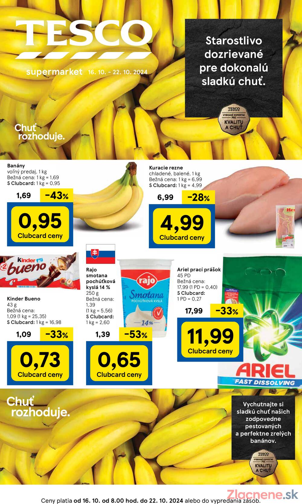 Leták Tesco - Tesco supermarkety od 16.10. do 22.10.2024 - strana 1