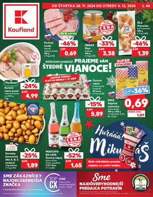 Leták Kaufland 28.11. - 4.12. - Kaufland Prievidza