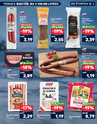 Kaufland 16.1. - 22.1. - Kaufland Topoľčany