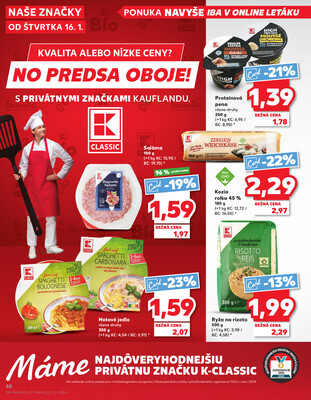 Kaufland 16.1. - 22.1. - Kaufland Topoľčany