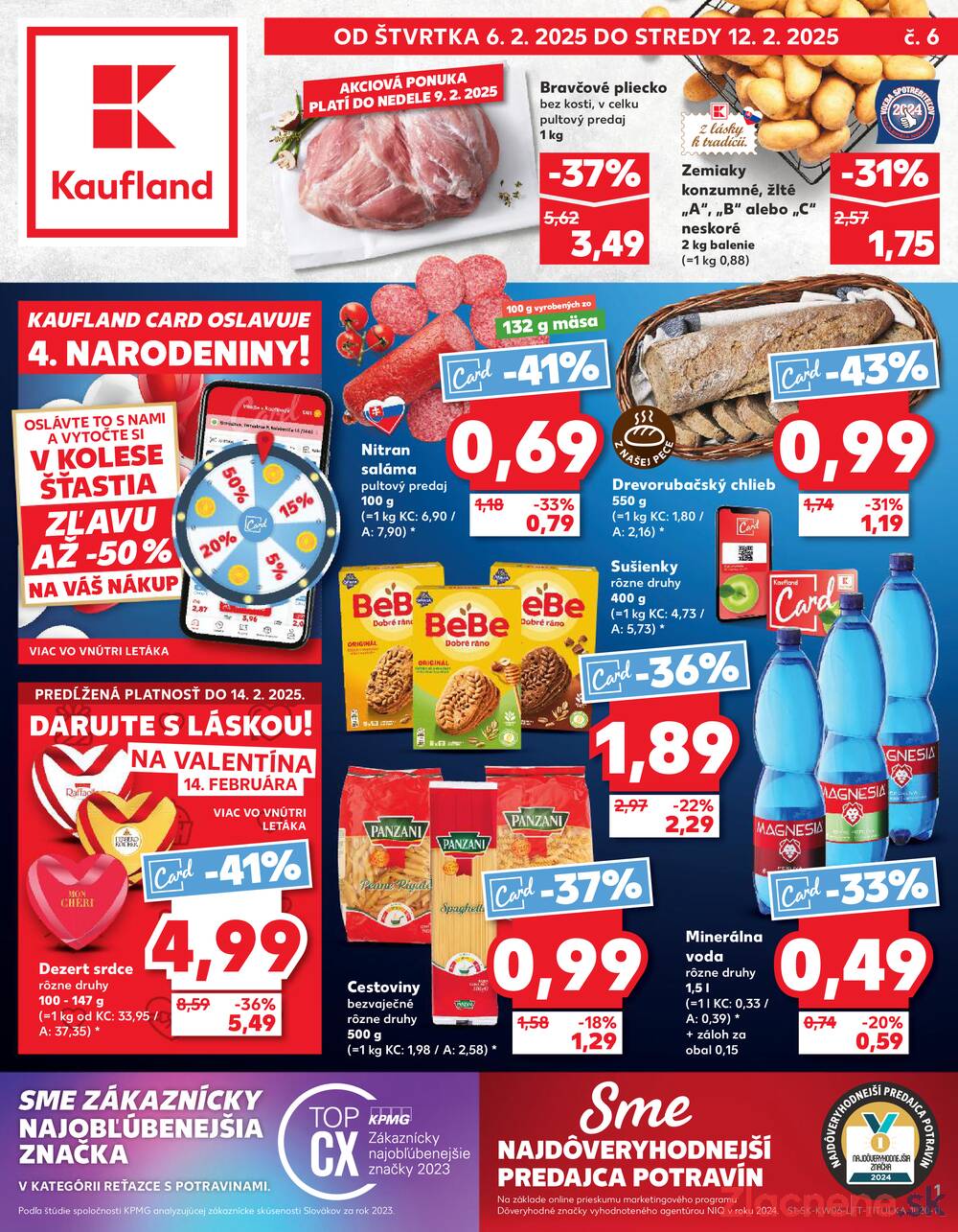 Leták Kaufland - Kaufland 6.2. - 12.2. - Kaufland Zvolen Zapad-Teplicky - strana 1