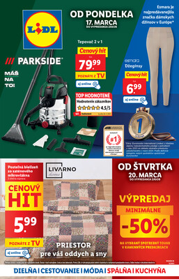 Leták Lidl Spotrebný tovar 17.3. - 23.3.