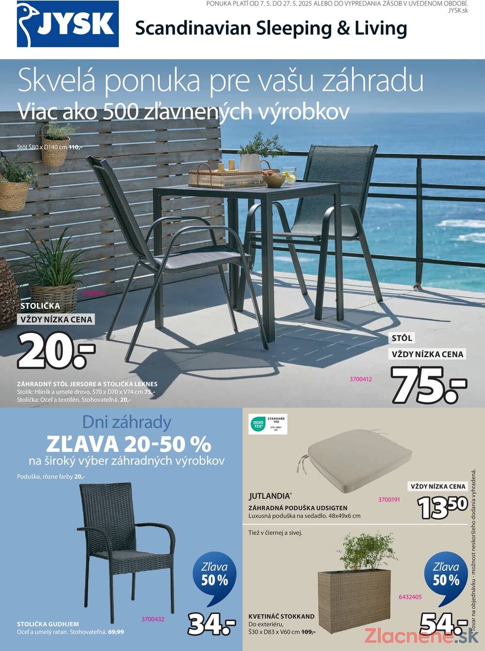 Leták Jysk - Jysk od 7.5. do 27.5.2025 - strana 1