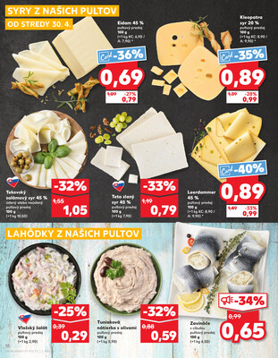 Kaufland 30.4. - 6.5. - Kaufland Poprad - Jiřího Wolkera