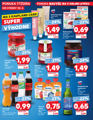 Kaufland 30.4. - 6.5. - Kaufland Poprad - Jiřího Wolkera