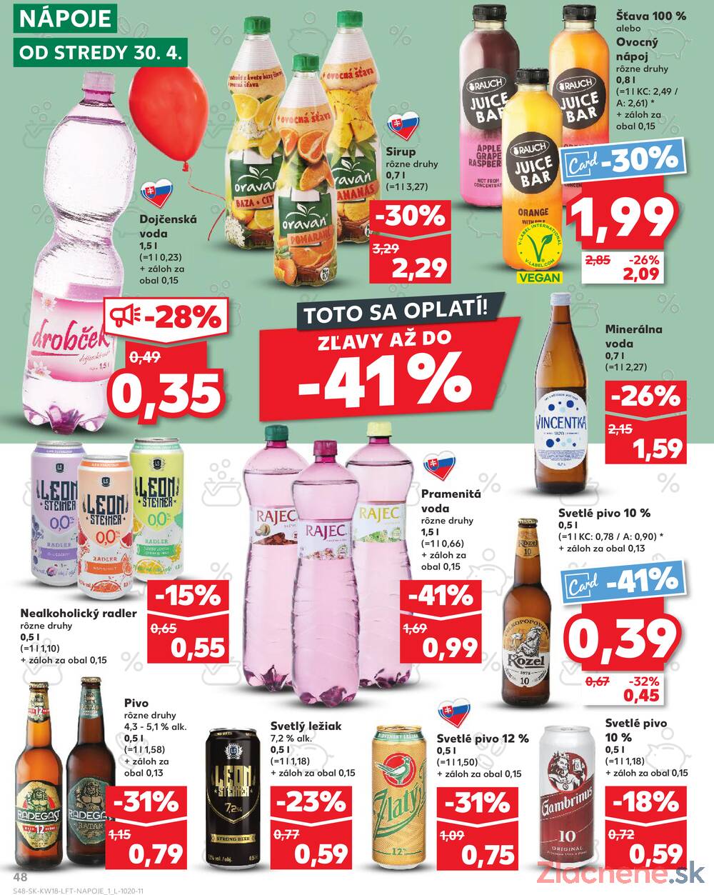 Leták Kaufland - Kaufland 30.4. - 6.5. - Kaufland Bratislava - Petržalka - strana 48