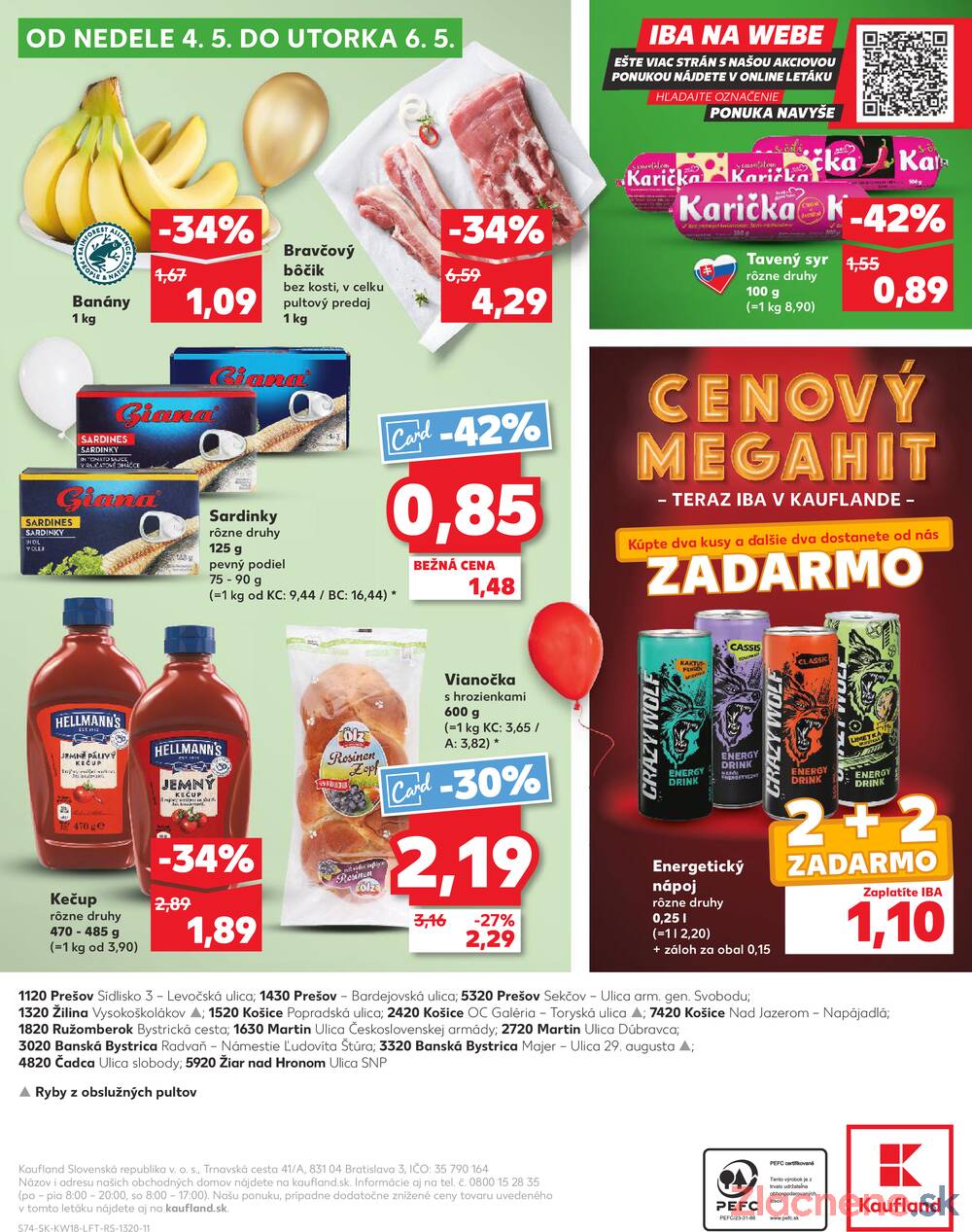 Leták Kaufland - Kaufland 30.4. - 6.5. - Kaufland Prešov - Sídlisko 3 - strana 74
