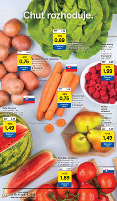 Tesco supermarkety od 30.4. do 6.5.2025