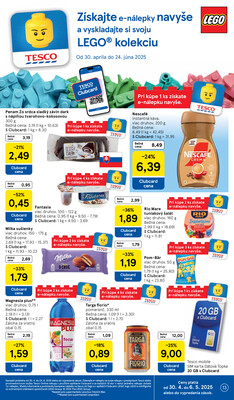 Tesco supermarkety od 30.4. do 6.5.2025