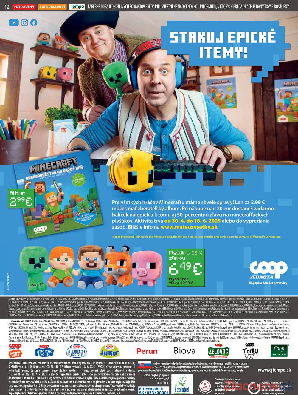 Leták COOP Jednota Slovensko - COOP do 7.5. - strana 12