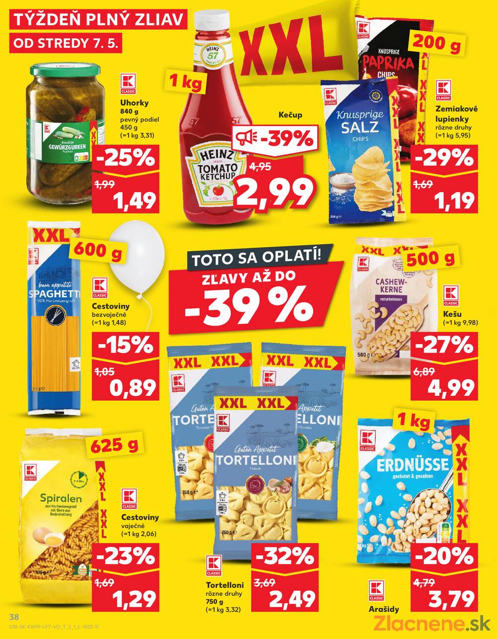 Leták Kaufland - Kaufland 7.5. - 14.5. - Kaufland Bratislava - Nové Mesto - strana 38