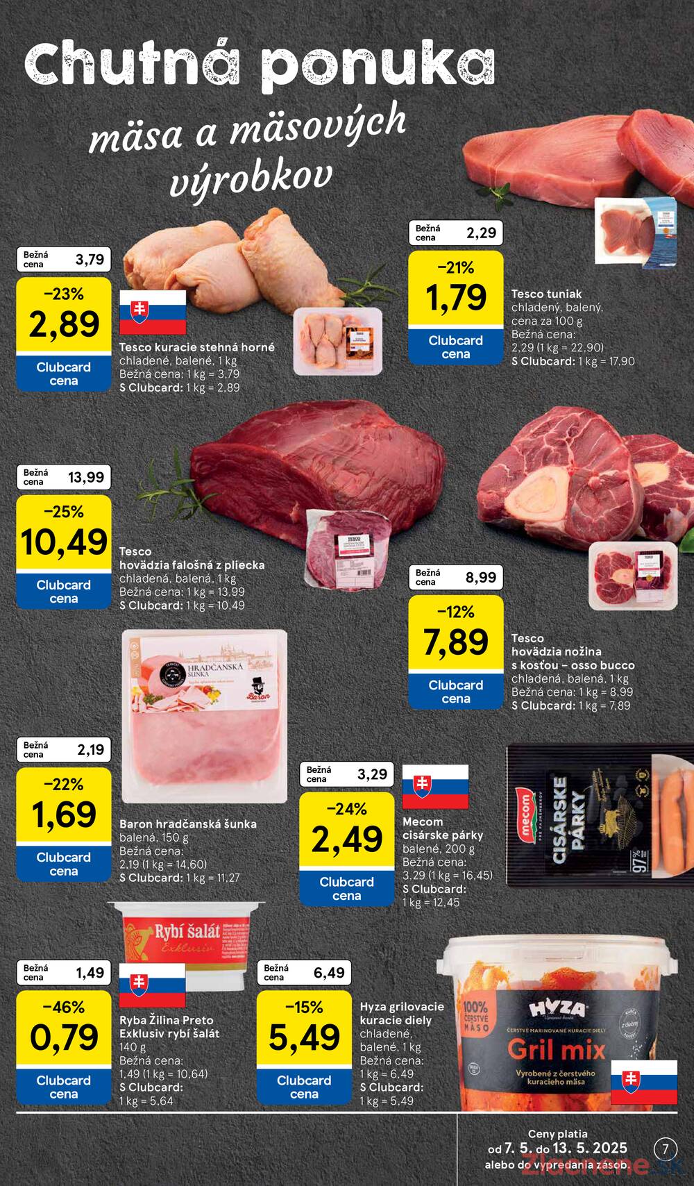 Leták Tesco - Tesco supermarkety od 7.5. do 13.5.2025 - strana 7 Leták Tesco - Tesco supermarkety od 7.5. do 13.5.2025 - strana 7