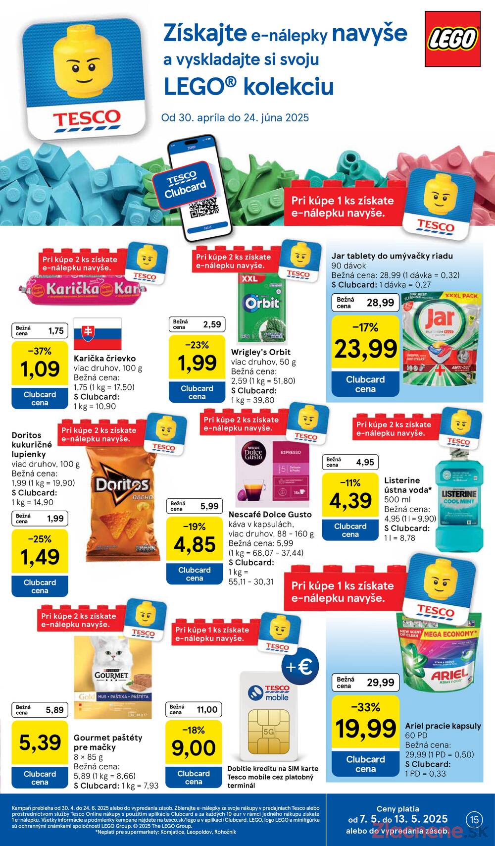 Leták Tesco - Tesco supermarkety od 7.5. do 13.5.2025 - strana 15 Leták Tesco - Tesco supermarkety od 7.5. do 13.5.2025 - strana 15
