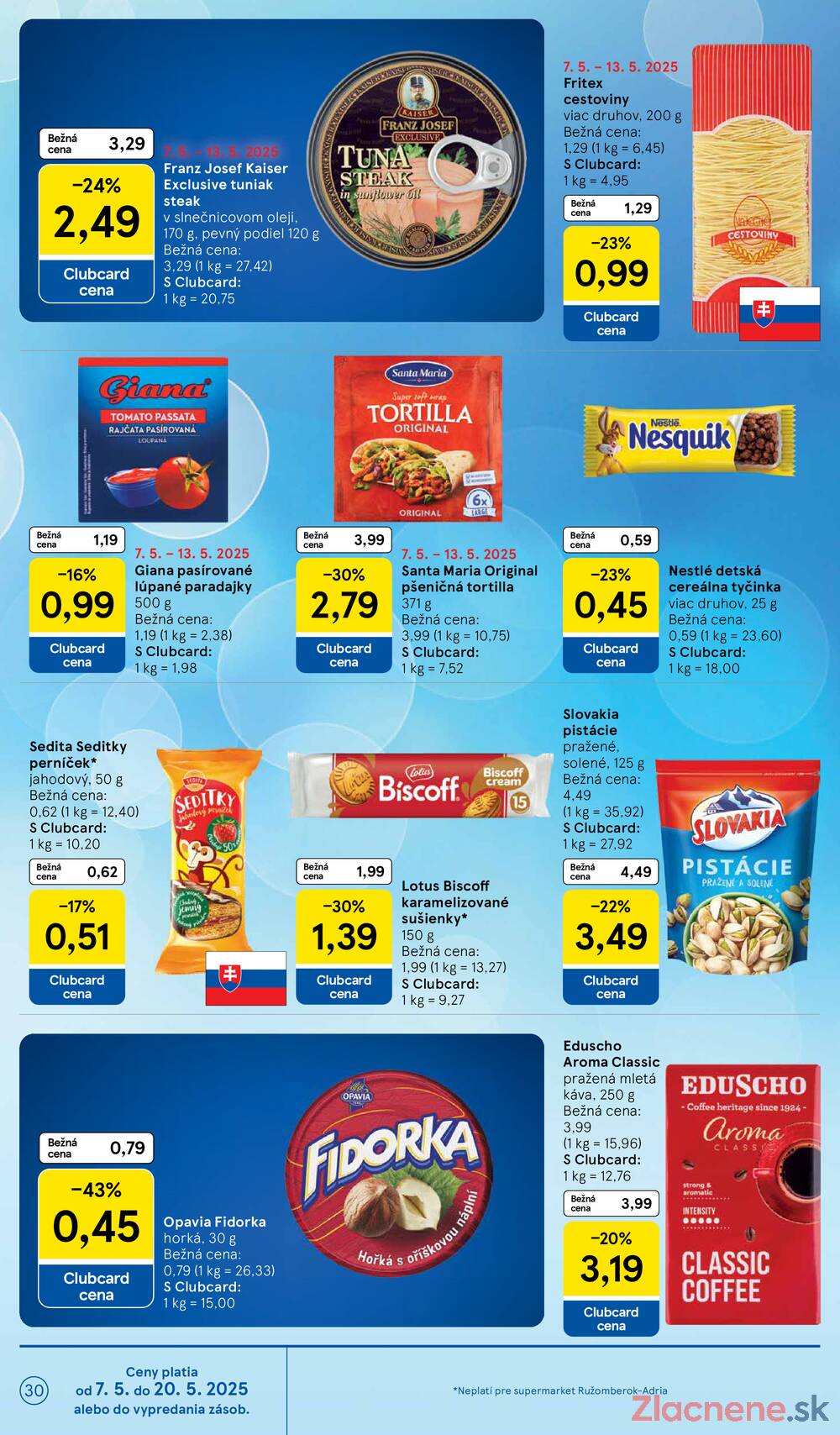 Leták Tesco - Tesco supermarkety od 7.5. do 13.5.2025 - strana 30 Leták Tesco - Tesco supermarkety od 7.5. do 13.5.2025 - strana 30