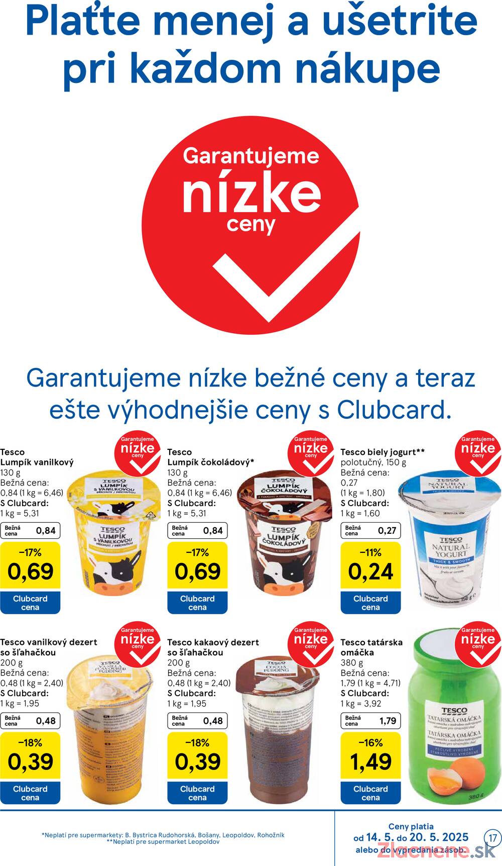 Leták Tesco - Tesco supermarkety od 14.5. do 20.5.2025 - strana 17 Leták Tesco - Tesco supermarkety od 14.5. do 20.5.2025 - strana 17