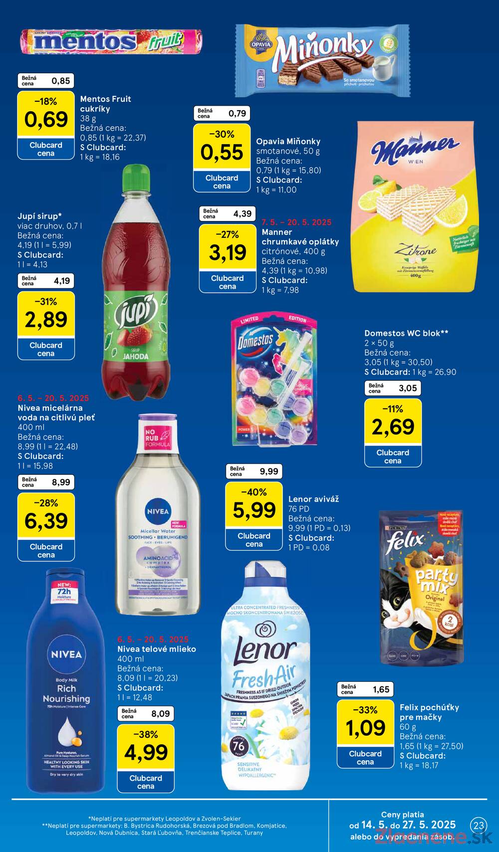Leták Tesco - Tesco supermarkety od 14.5. do 20.5.2025 - strana 23 Leták Tesco - Tesco supermarkety od 14.5. do 20.5.2025 - strana 23