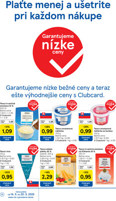 Tesco supermarkety od 14.5. do 20.5.2025