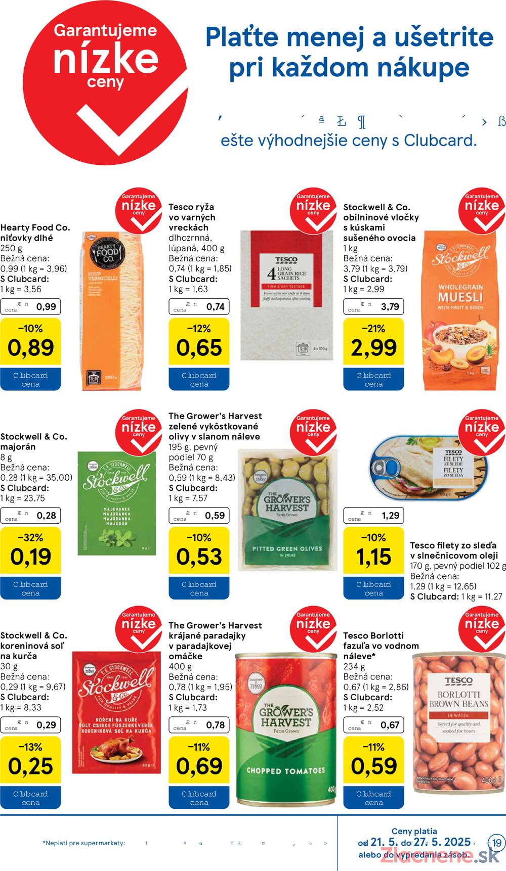 Leták Tesco - Tesco supermarkety od 21.5. do 27.5.2025 - strana 19 Leták Tesco - Tesco supermarkety od 21.5. do 27.5.2025 - strana 19
