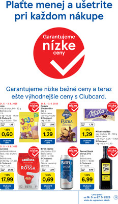 Tesco malé hypermarkety od 21.5. do 27.5.2025