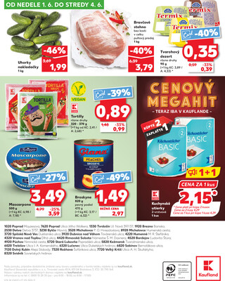 Kaufland 29.5. - 4.6. - Kaufland (A. H. Škultétyho, Veľký Krtíš)