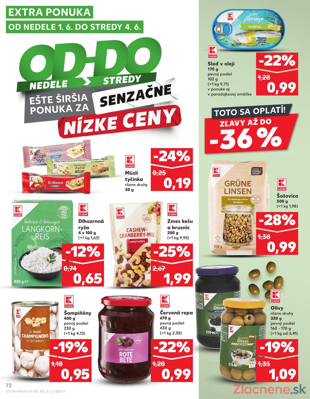 Leták Kaufland - Kaufland 29.5. - 4.6. - Kaufland Michalovce (Humenská cesta) - strana 72