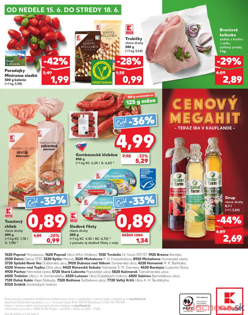 Leták Kaufland - Kaufland 12.6. - 18.6. - Kaufland Tvrdošín - strana 74 Leták Kaufland - Kaufland 12.6. - 18.6. - Kaufland Tvrdošín - strana 74