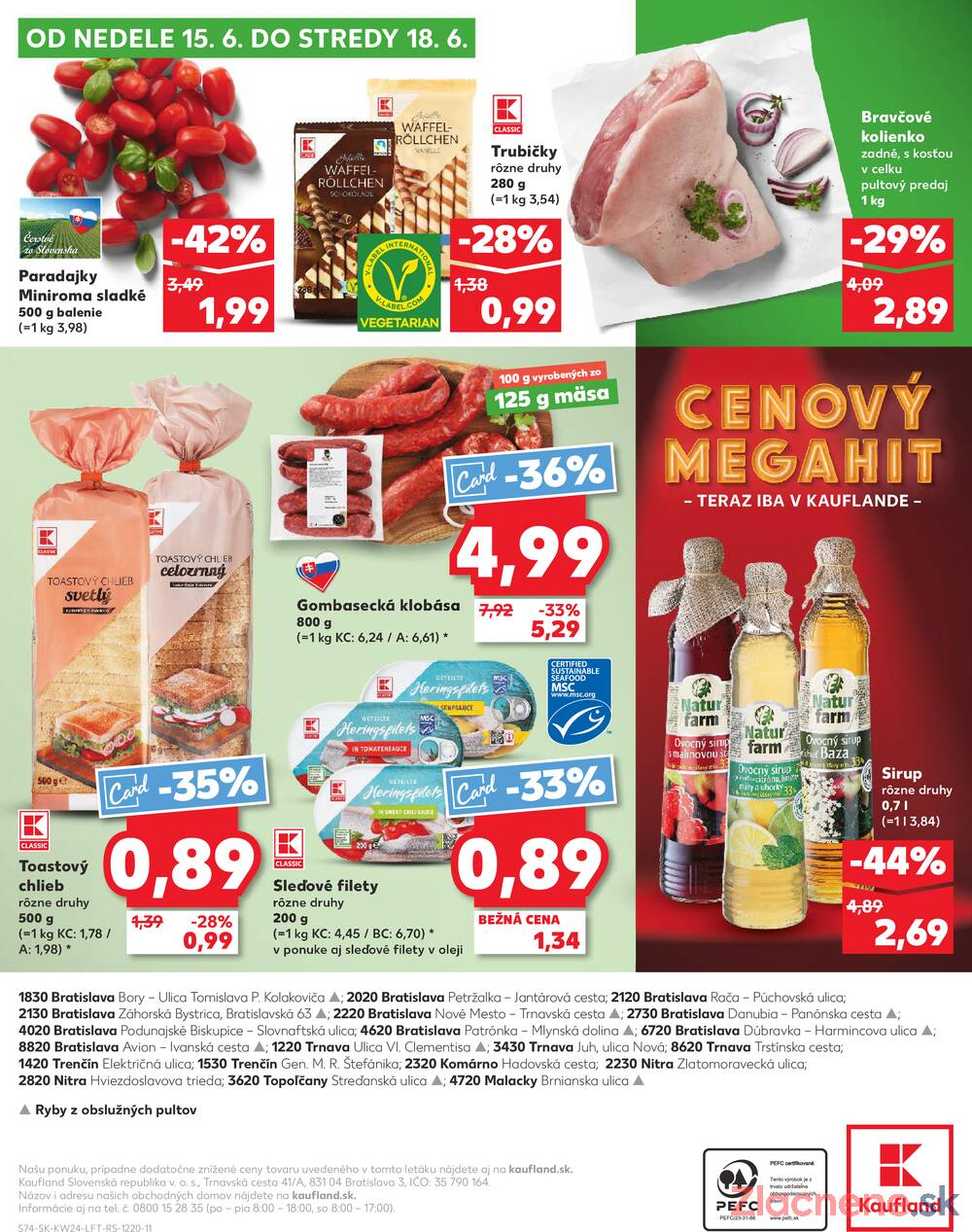 Leták Kaufland - Kaufland 12.6. - 18.6. - Kaufland Trnava - Nová ul. - strana 74 Leták Kaufland - Kaufland 12.6. - 18.6. - Kaufland Trnava - Nová ul. - strana 74