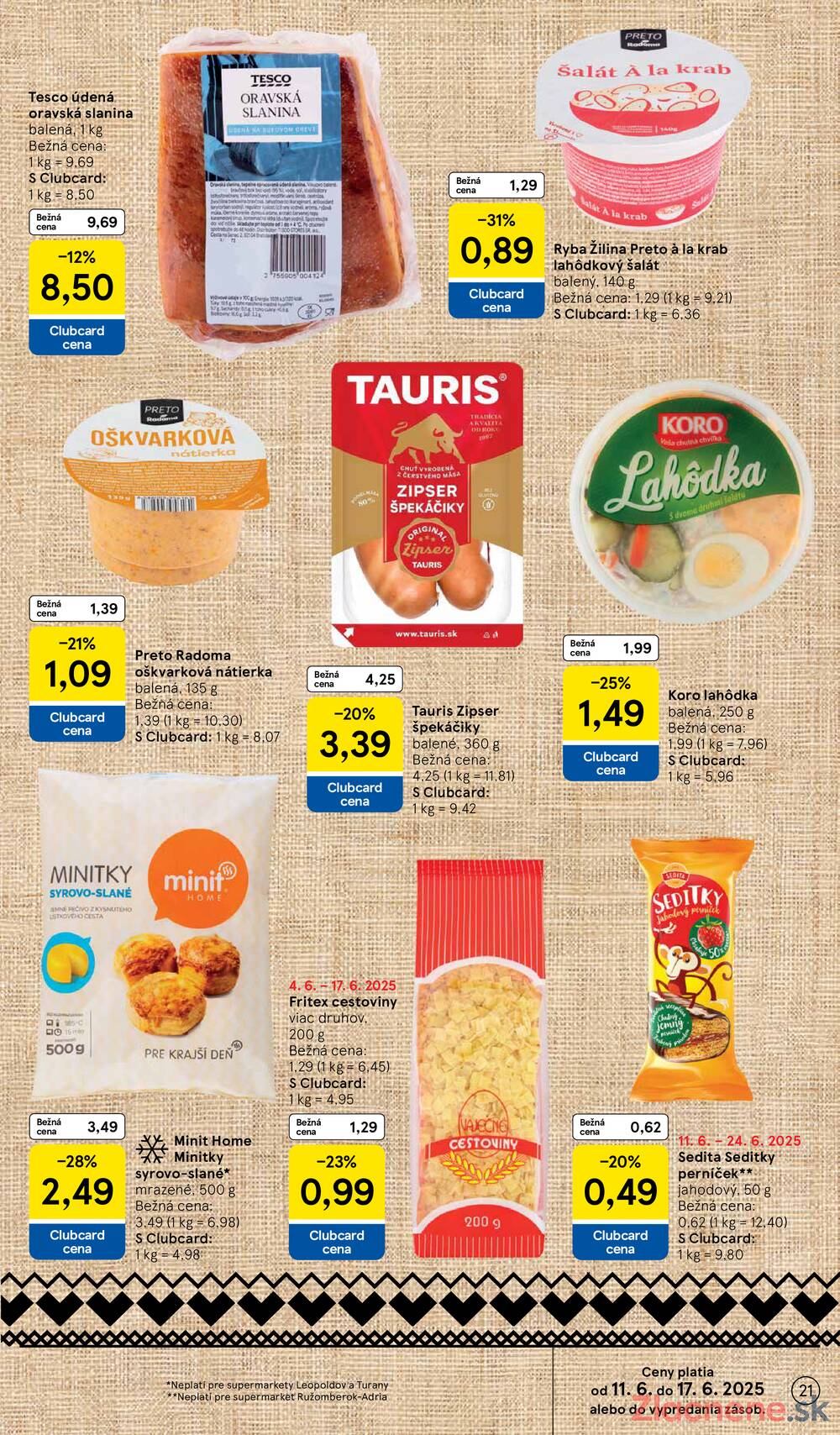 Leták Tesco - Tesco supermarkety od 11.6. do 17.6.2025 - strana 21 Leták Tesco - Tesco supermarkety od 11.6. do 17.6.2025 - strana 21