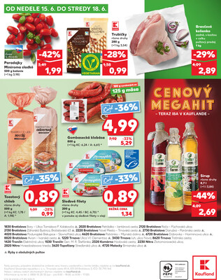 Kaufland 12.6. - 18.6. - Kaufland Trnava - Trstínska cesta
