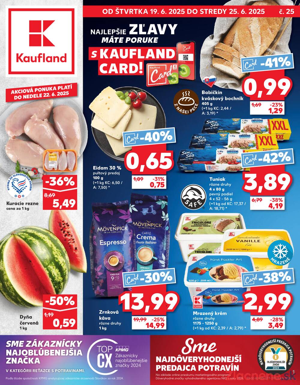 Leták Kaufland - Kaufland 19.6. - 25.6. - Kaufland Michalovce (Humenská cesta) - strana 1