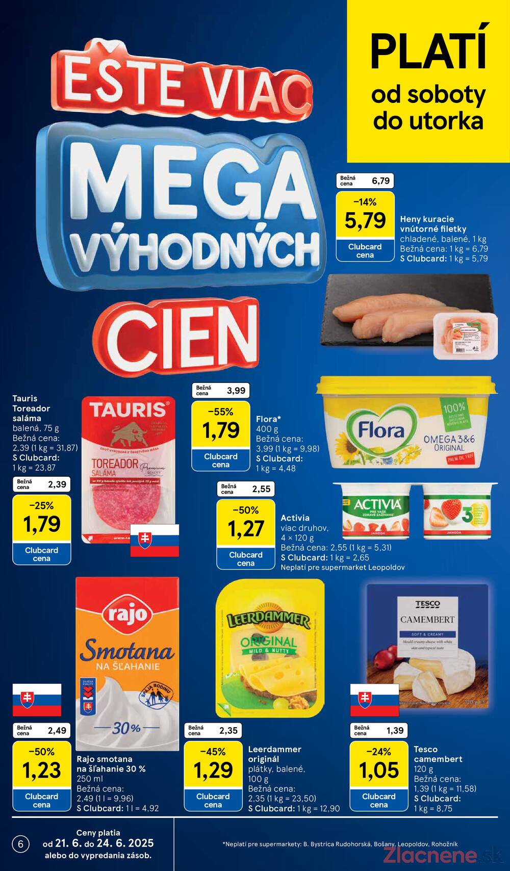 Leták Tesco - Tesco supermarkety od 18.6. do 24.6.2025 - strana 6 Leták Tesco - Tesco supermarkety od 18.6. do 24.6.2025 - strana 6