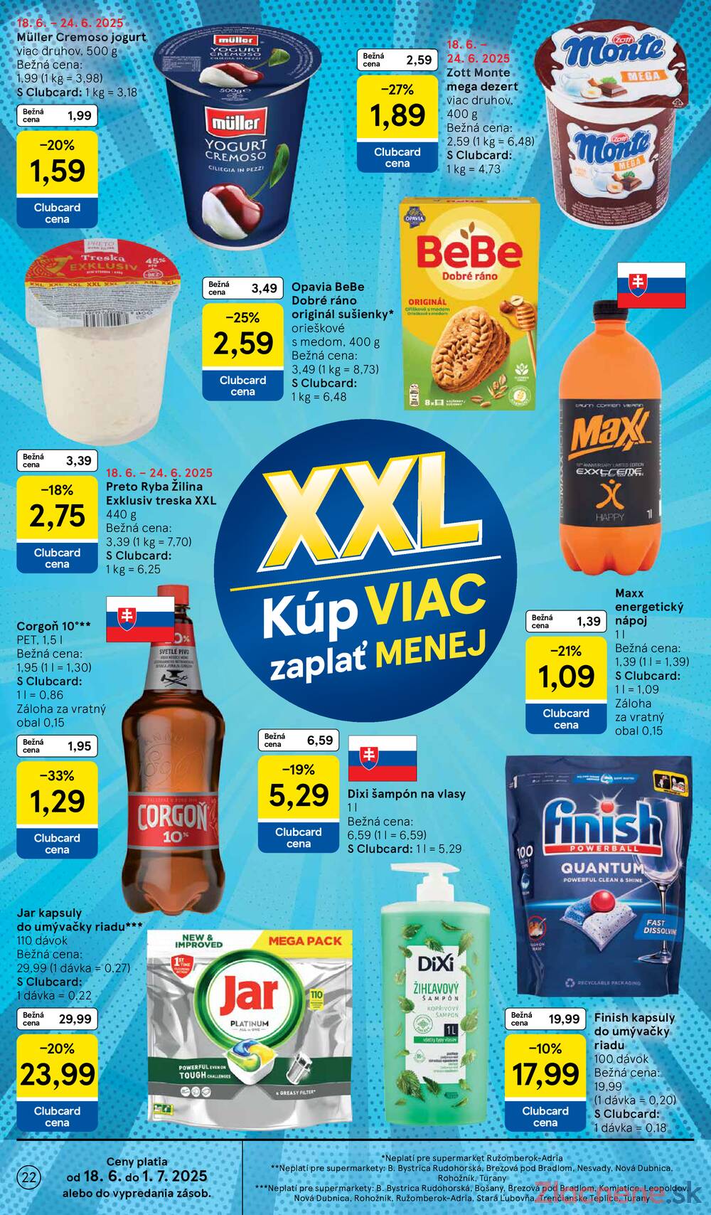 Leták Tesco - Tesco supermarkety od 18.6. do 24.6.2025 - strana 22 Leták Tesco - Tesco supermarkety od 18.6. do 24.6.2025 - strana 22