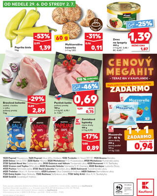 Kaufland 26.6. - 2.7. - Kaufland Púchov