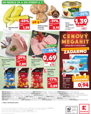 Kaufland 26.6. - 2.7. - Kaufland  Bratislava - Zahorska Bystrica