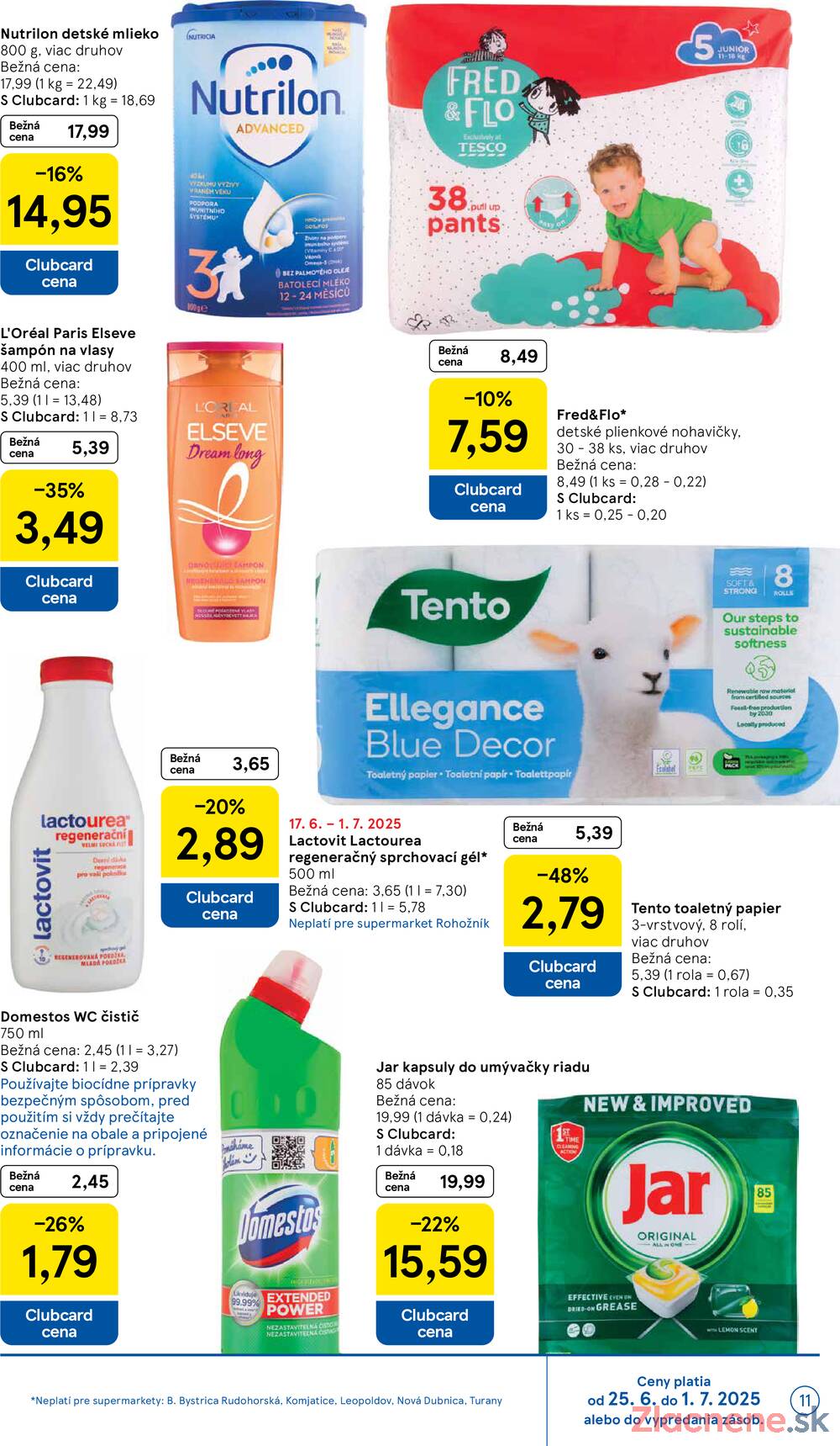 Leták Tesco - Tesco supermarkety od 25.6. do 1.7.2025 - strana 11 Leták Tesco - Tesco supermarkety od 25.6. do 1.7.2025 - strana 11