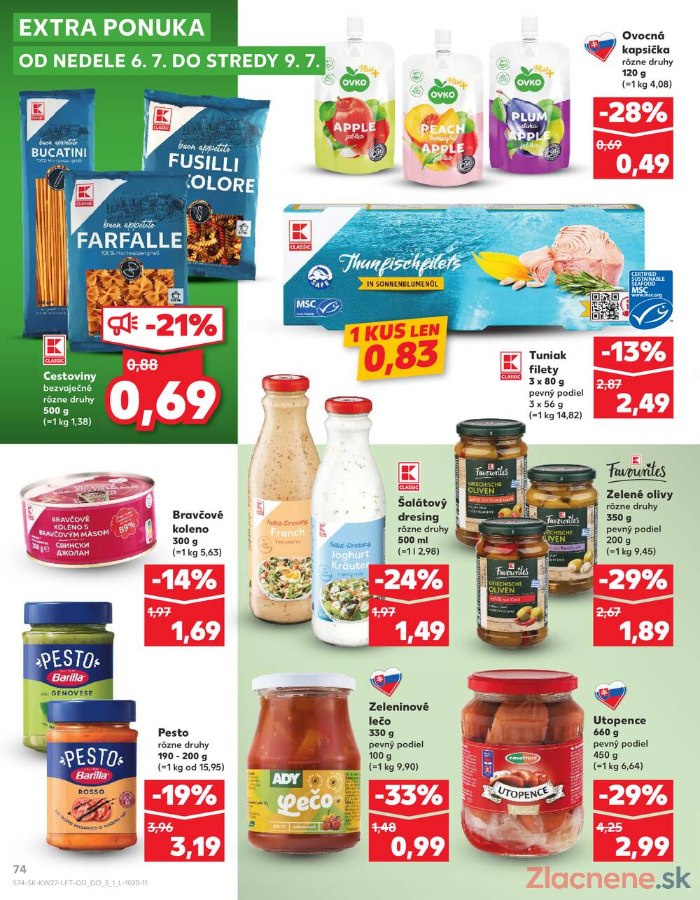 Leták Kaufland - Kaufland 3.7. - 9.7. - Kaufland Púchov - strana 74