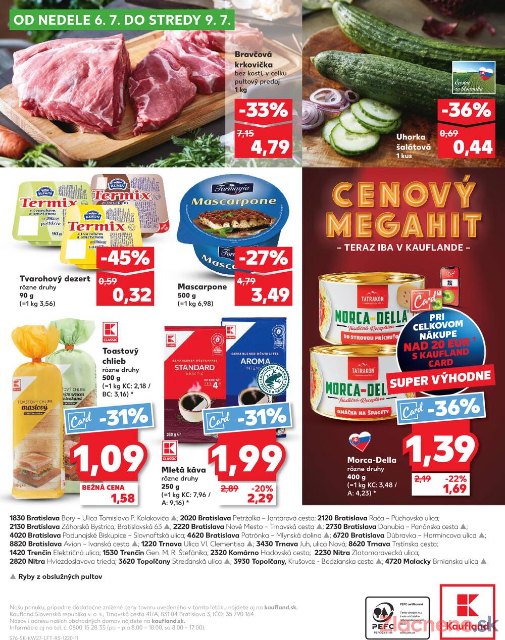 Leták Kaufland - Kaufland 3.7. - 9.7. - Kaufland Bratislava - Nové Mesto - strana 76