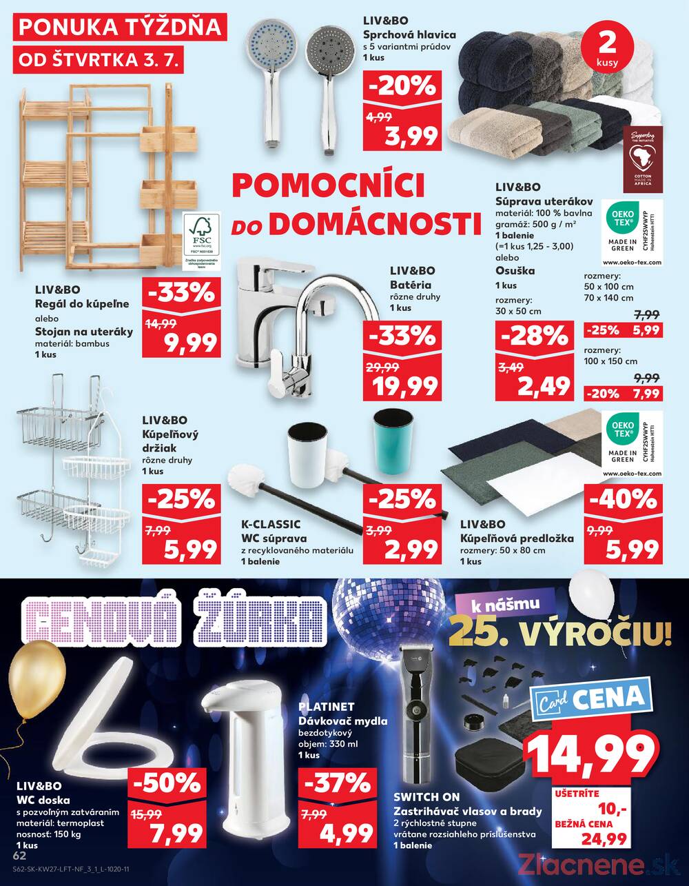 Leták Kaufland - Kaufland 3.7. - 9.7. - Kaufland Nové Zámky - strana 62