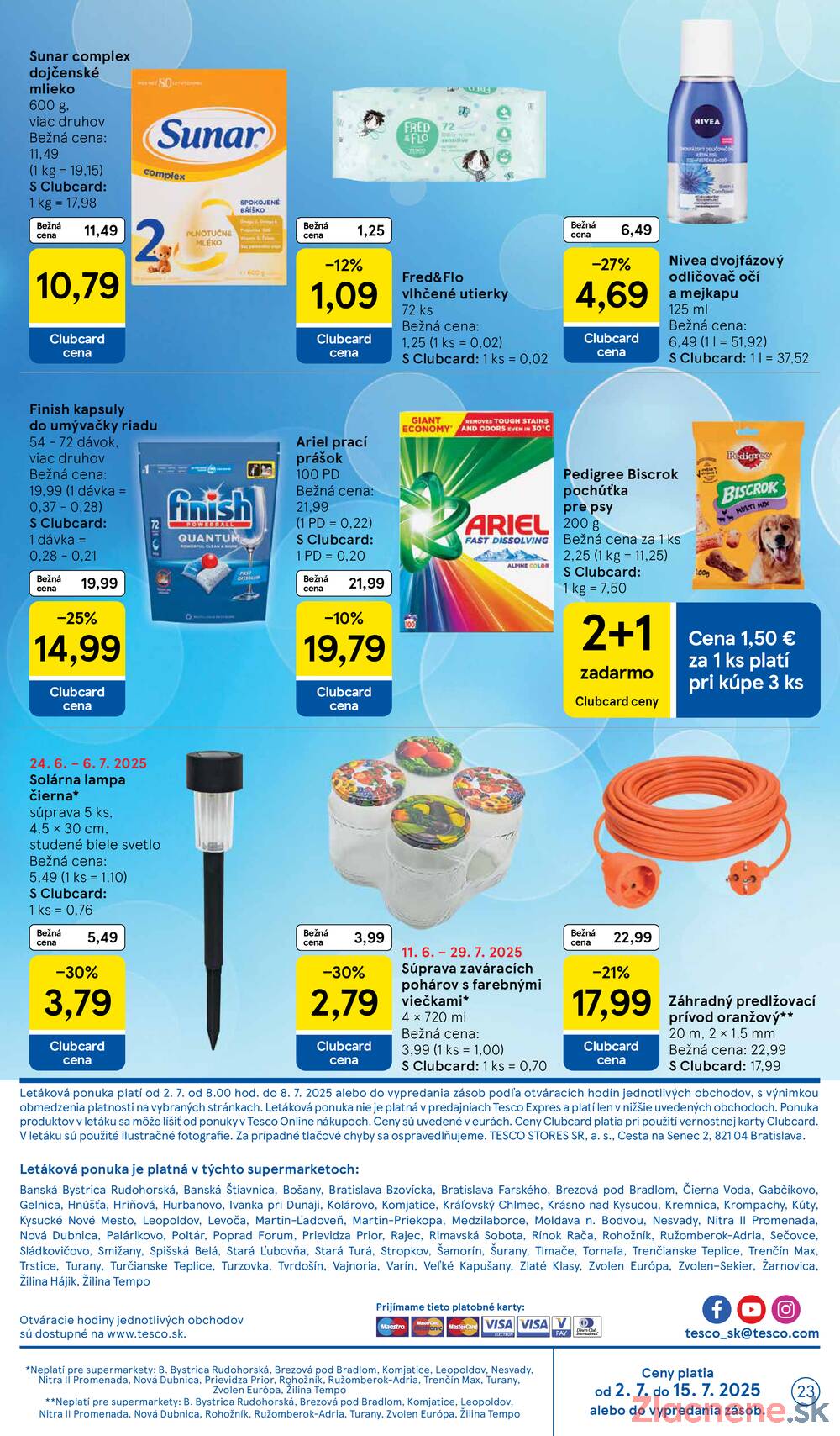 Leták Tesco - Tesco supermarkety od 2.7. do 8.7.2025 - strana 23
