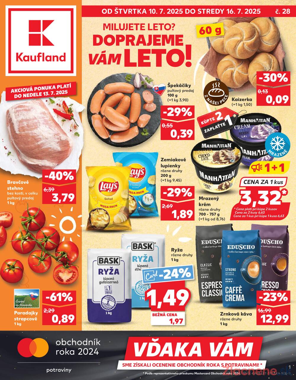 Leták Kaufland - Kaufland 10.7. - 16.7. - Kaufland Bardejov - strana 1