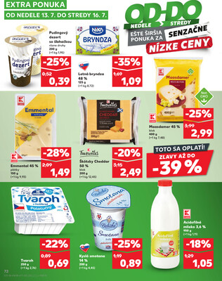 Kaufland 10.7. - 16.7. - Kaufland Poprad - Jiřího Wolkera