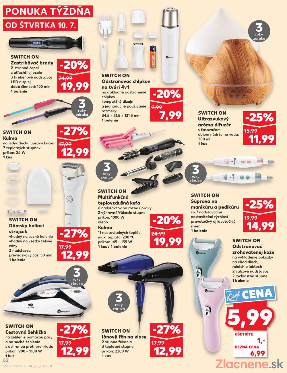 Leták Kaufland - Kaufland 10.7. - 16.7. - Kaufland Michalovce (Humenská cesta) - strana 62