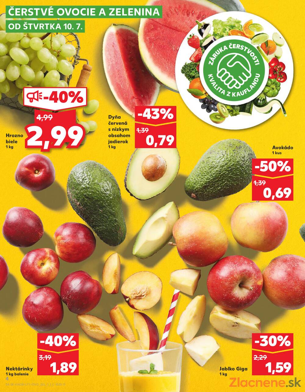 Leták Kaufland - Kaufland 10.7. - 16.7. - Kaufland Hlohovec - strana 4